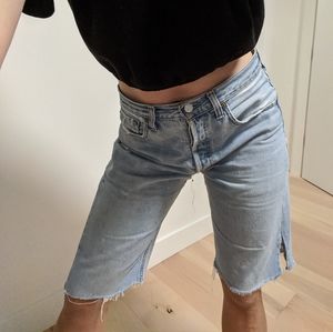 Perfect project jeans -- long shorts